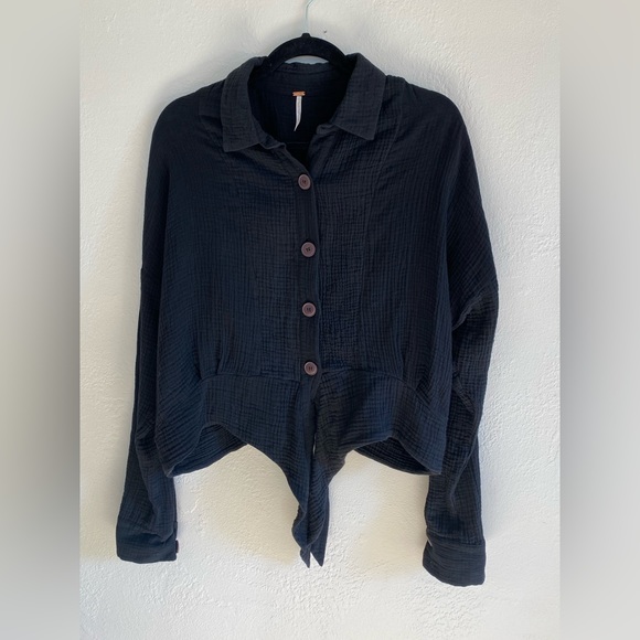 NWOT Free People Lightweight Button down - Picture 7 of 7